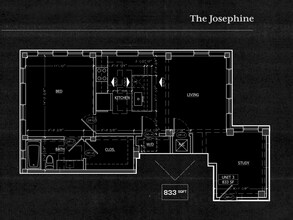 1 Bedroom 1 Bathroom ARG-306 floor plan